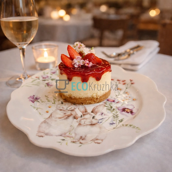 Порцелянова десертна тарілка 19.5 см "Весняна історія" ( ... Порцелянова десертна тарілка 19.5 см "Весняна історія" ( ...