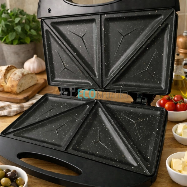 Гриль-тостер для сендвічів з мармуровим антипригарним по ...
