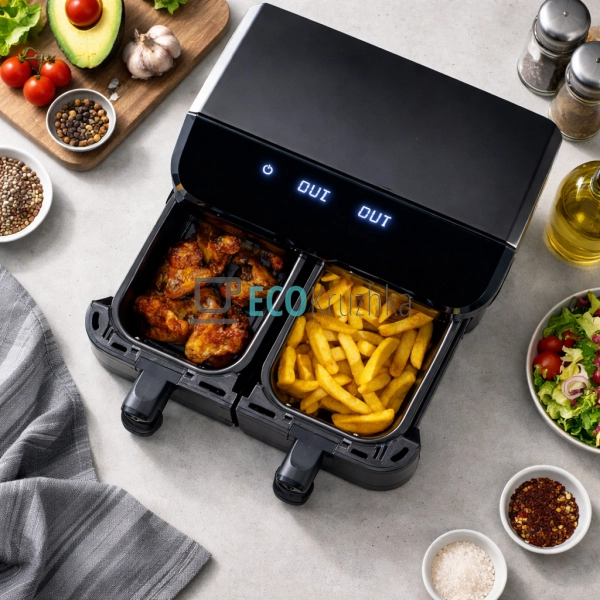 Аерофритюрниця (мультипіч) 4.5+4.5 л  чорний MR-758