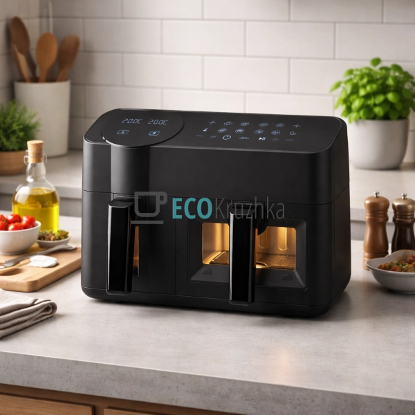 Аерофритюрниця (мультипіч) 3.5+6 л чорний MR-760