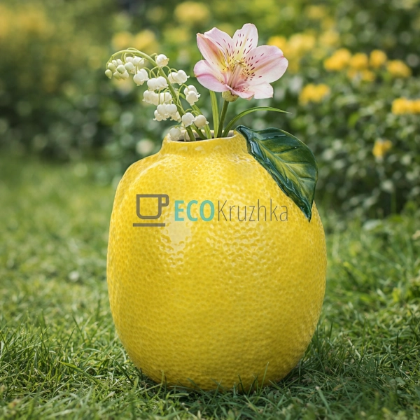 Керамічна ваза Lemon 13 х 13 х 18 см (998-008)