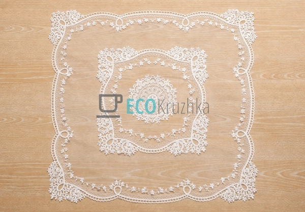 Мереживна серветка на стіл 62 х 62 см (445-281)