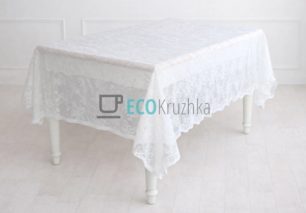 Мереживна скатертина на стіл Petite Bloom 140 х 140 см ( ...