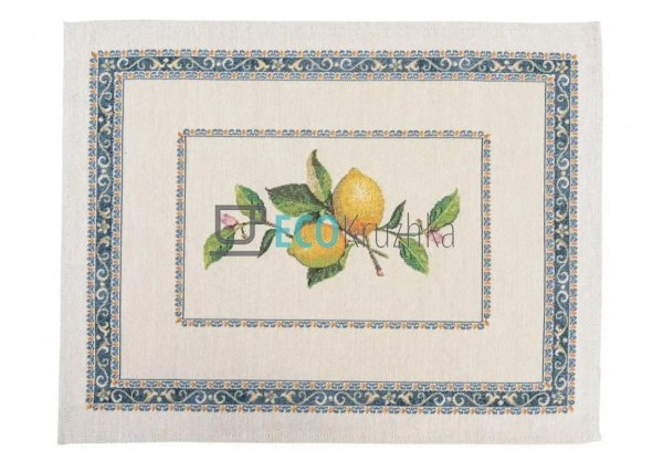 Гобеленова серветка на стіл Лимони 37 х 49 см (003-49LIM ...