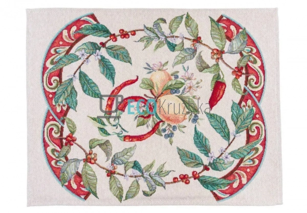 Гобеленова серветка на стіл Лимони з перцем Чилі 37 х 49 ...