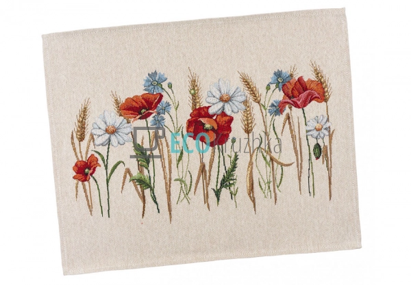 Гобеленова серветка на стіл Маки 37 х 49 см (1306NA-49RU ...