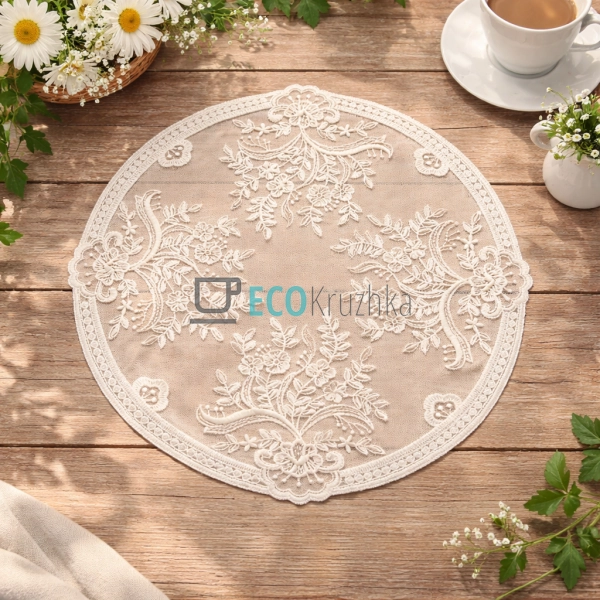 Мереживна серветка на стіл Classic Lace D30 см (445-255)