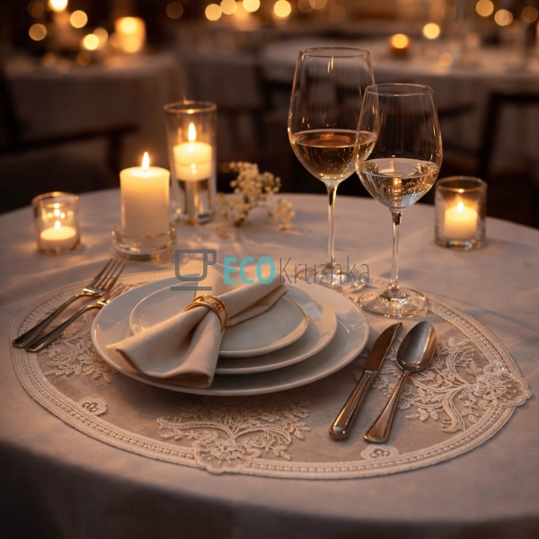 Мереживна серветка на стіл Classic Lace 30 х 43 см (445- ...