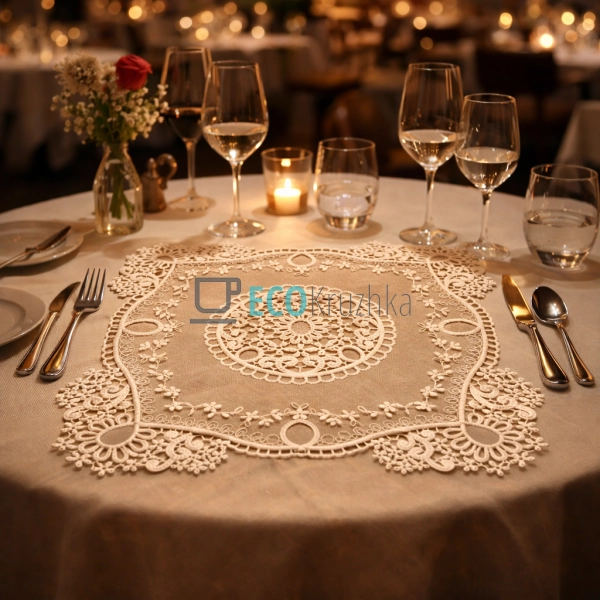 Мереживна серветка на стіл Classic Lace 35 х 35 см (445- ...