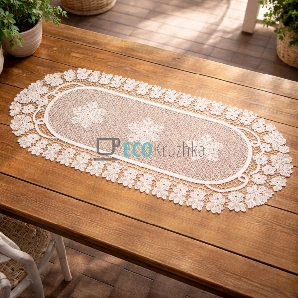 Мереживна доріжка на стіл Heritage Lace 38 х 88 см (445- ... Мереживна доріжка на стіл Heritage Lace 38 х 88 см (445- ...
