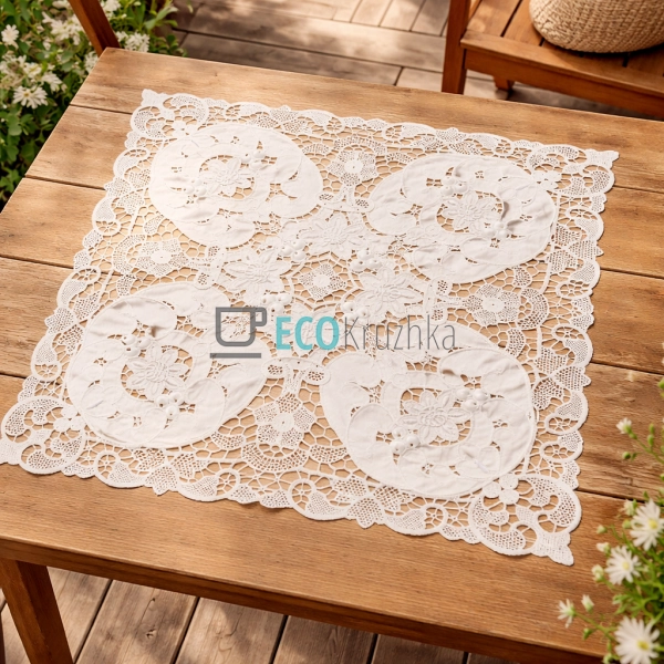 Бавовняна серветка для сервірування Lace Medallion 58 х ... Бавовняна серветка для сервірування Lace Medallion 58 х ...