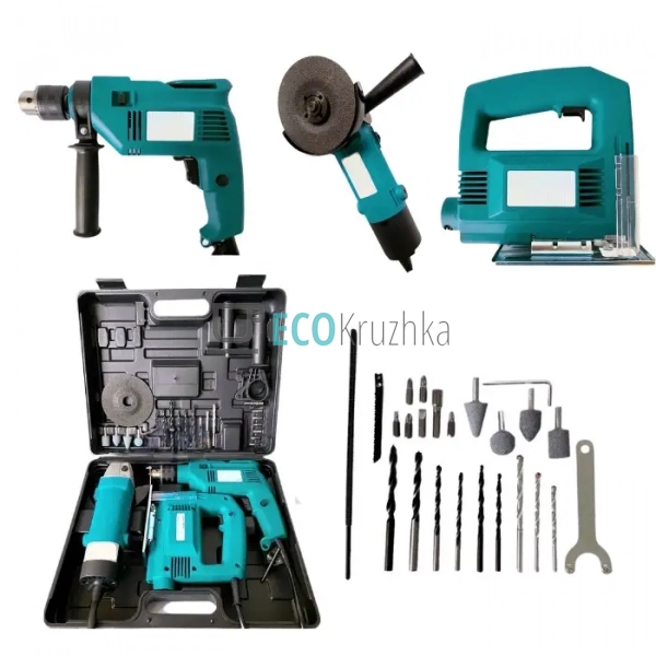 Універсальний набір інструментів 3в1 – дриль, електролоб ... Універсальний набір інструментів 3в1 – дриль, електролоб ...