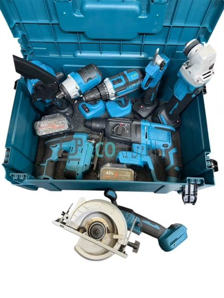 Набір 8в1: пила, дискова пила, лобзик, болгарка, шурупок ... Набір 8в1: пила, дискова пила, лобзик, болгарка, шурупок ...