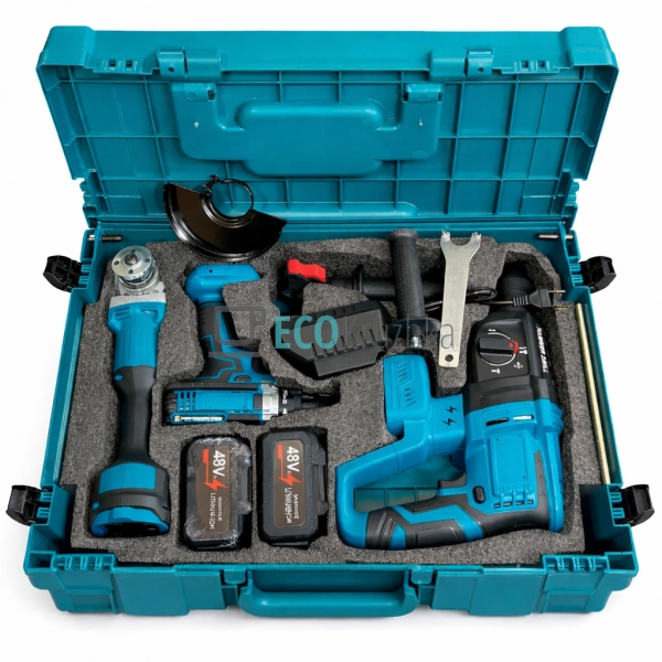 Набір 3в1: перфоратор, шурупокрут, болгарка X-335 синій ... Набір 3в1: перфоратор, шурупокрут, болгарка X-335 синій ...