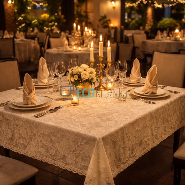 Скатертина на стіл Floral Veil 150 х 180 см (445-243) Скатертина на стіл Floral Veil 150 х 180 см (445-243)