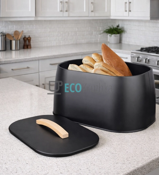 Хлібниця Maestro 335 х 240 х 165 мм чорний MR-1675-BLACK