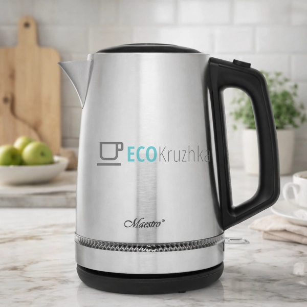 Електричний чайник 1.7л 2000Вт Сталевий Maesrto MR-047