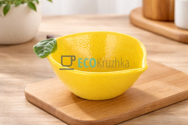 Салатник керамічний Лимон 15 х 11 х 5.5см, 250мл (304-00 ...