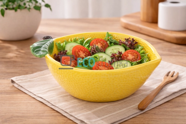 Салатник керамічний Лимон 17.5 х 13 х 6.5 см, 400 мл (30 ...