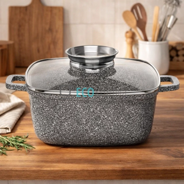 Каструля-казан 6.5 л Edenberg з гранітним покриттям та с ...