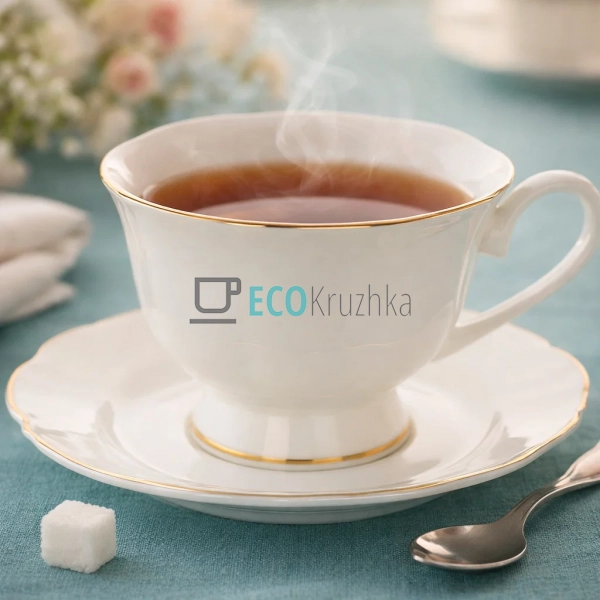 Чайний набір White Elegance 6 чашок 230 мл і 6 блюдець ( ...