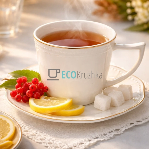 Чайний набір порцеляновий Pure Grace 6 чашок 250 мл і 6  ...