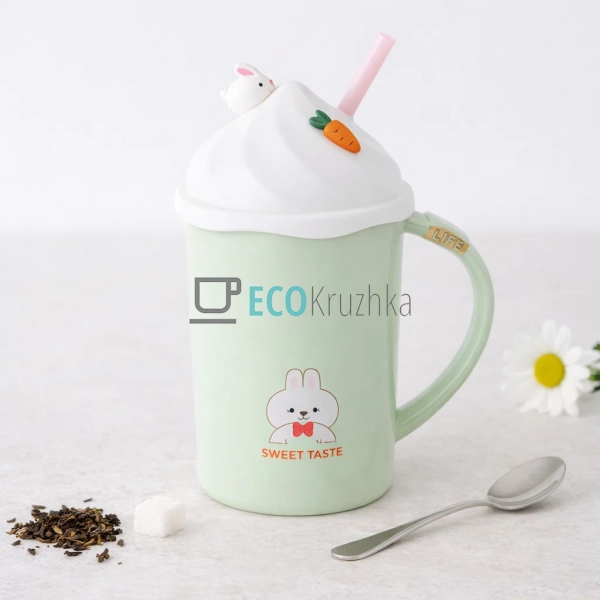 Заварник порцеляновий Sweet Taste 400 мл зелений (927-22 ... Заварник порцеляновий Sweet Taste 400 мл зелений (927-22 ...