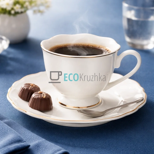 Кавовий набір порцеляновий White Elegance 6 чашок 100 мл ... Кавовий набір порцеляновий White Elegance 6 чашок 100 мл ...
