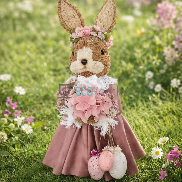Декоративна великодня фігура Кролиця 38 см (A-282) Декоративна великодня фігура Кролиця 38 см (A-282)