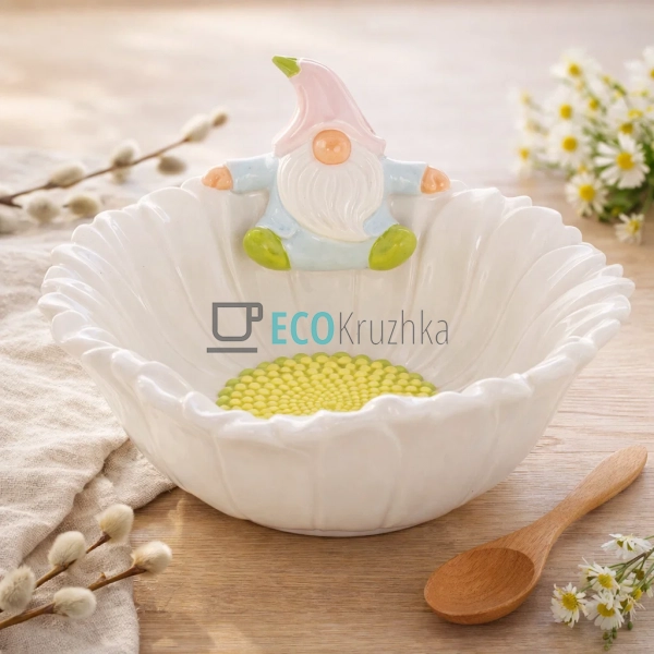 Керамічна піала Гномик у ромашці 800 мл (928-037)