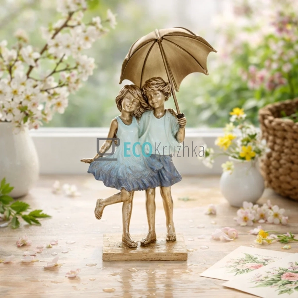 Декоративна статуетка Щасливі разом 17 см (K07-178) Декоративна статуетка Щасливі разом 17 см (K07-178)