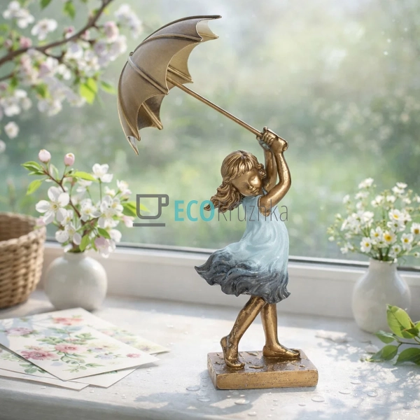 Декоративна статуетка Дівчинка з парасолькою 14 см (707- ... Декоративна статуетка Дівчинка з парасолькою 14 см (707- ...