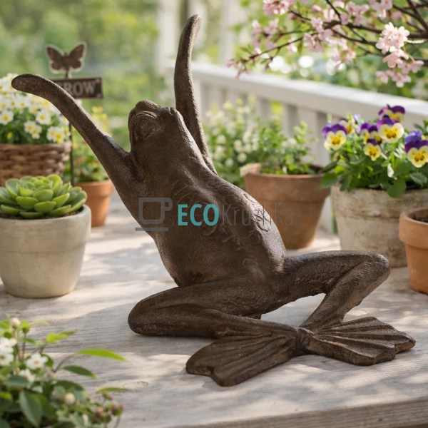 Декоративна чавунна фігура Жаба 16х5х28 см (992-808) Декоративна чавунна фігура Жаба 16х5х28 см (992-808)