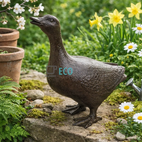 Декоративна чавунна фігура Качка 23.5х11х22 см (992-803) Декоративна чавунна фігура Качка 23.5х11х22 см (992-803)