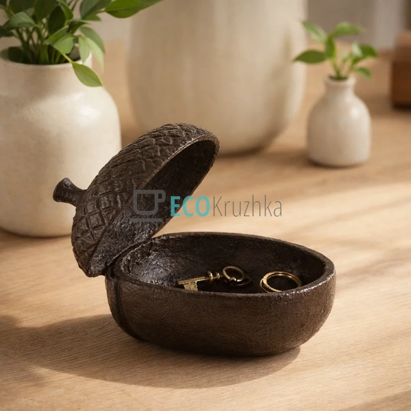 Скринька чавунна Жолудь 13х7х7.5 см (992-799) Скринька чавунна Жолудь 13х7х7.5 см (992-799)