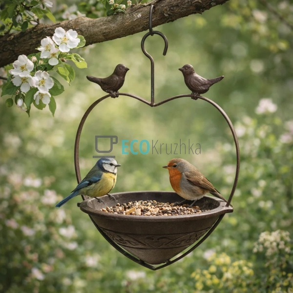 Годівниця для птахів чавунна 19х22х29 см (992-794)