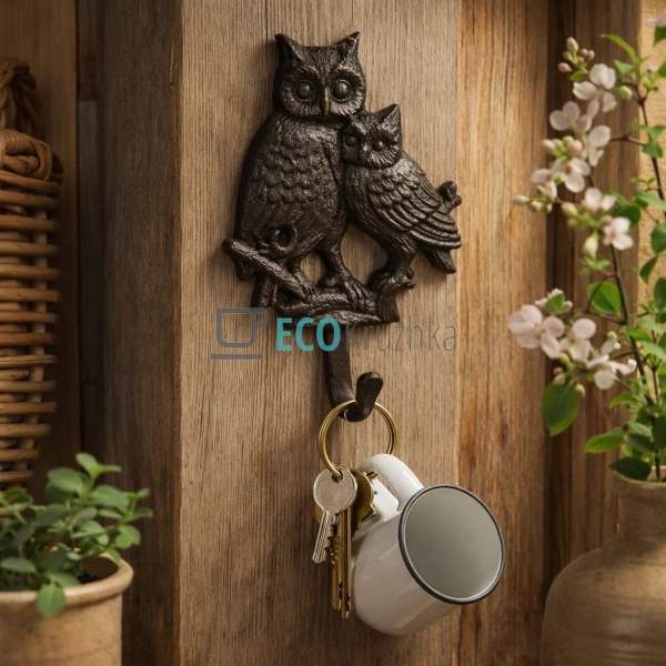 Гачок Сови чавунний 12.2х4.3х20.5 см (992-759) Гачок Сови чавунний 12.2х4.3х20.5 см (992-759)