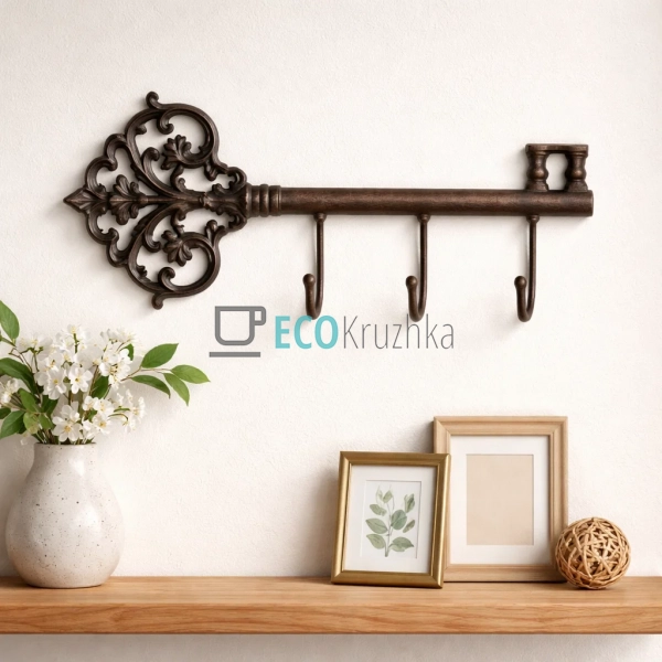 Вішалка Ключ чавунна 38.5х6х16 см (992-757) Вішалка Ключ чавунна 38.5х6х16 см (992-757)