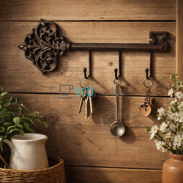 Вішалка Ключ чавунна 38.5х6х16 см (992-757) Вішалка Ключ чавунна 38.5х6х16 см (992-757)