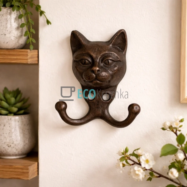 Гачок чавуний Котик 10х4х11 см (992-773) Гачок чавуний Котик 10х4х11 см (992-773)