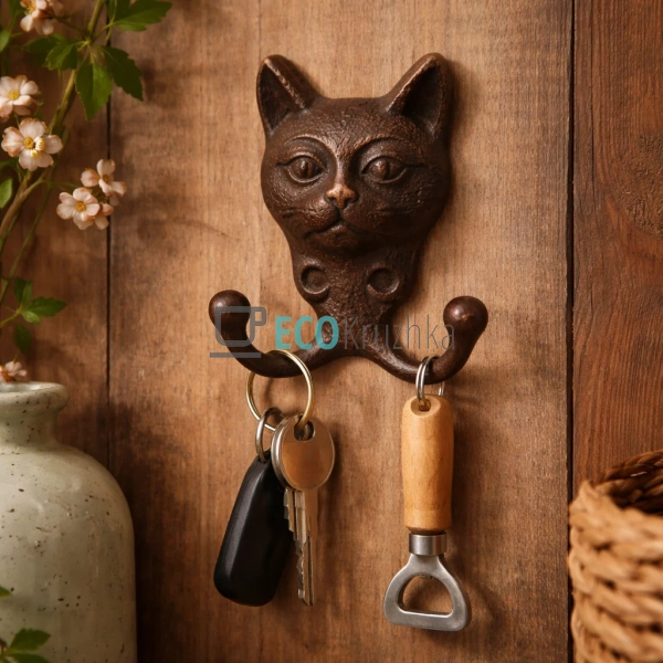 Гачок чавуний Котик 10х4х11 см (992-773) Гачок чавуний Котик 10х4х11 см (992-773)