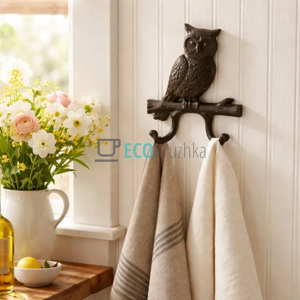 Гачок Сова чавунний 14х2.5х18 см (992-770) Гачок Сова чавунний 14х2.5х18 см (992-770)
