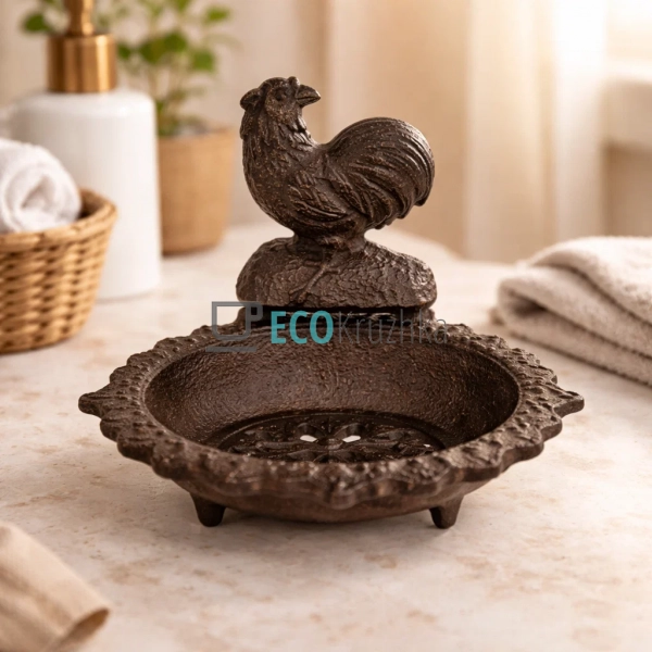 Мильниця Півень чавунна 16х12.5х11.5 см (992-728) Мильниця Півень чавунна 16х12.5х11.5 см (992-728)