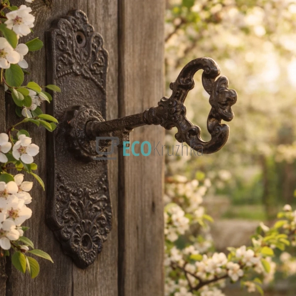 Ручка дверна Ключ чавунна 11х5х13.5 см (992-700) Ручка дверна Ключ чавунна 11х5х13.5 см (992-700)