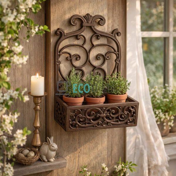 Полиця підвісна чавунна 27.5х14х37 см (992-740) Полиця підвісна чавунна 27.5х14х37 см (992-740)