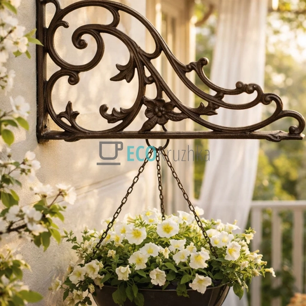 Кронштейн настінний чавунний 33х4х19.5 см (992-703)