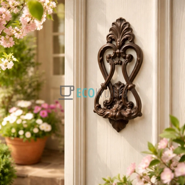 Дверний молоток чавунний 10х3.5х24.5 см (992-752)