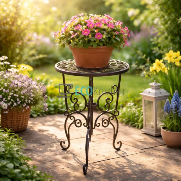 Підставка для квітів чавунна 28х49.5 см (992-735) Підставка для квітів чавунна 28х49.5 см (992-735)