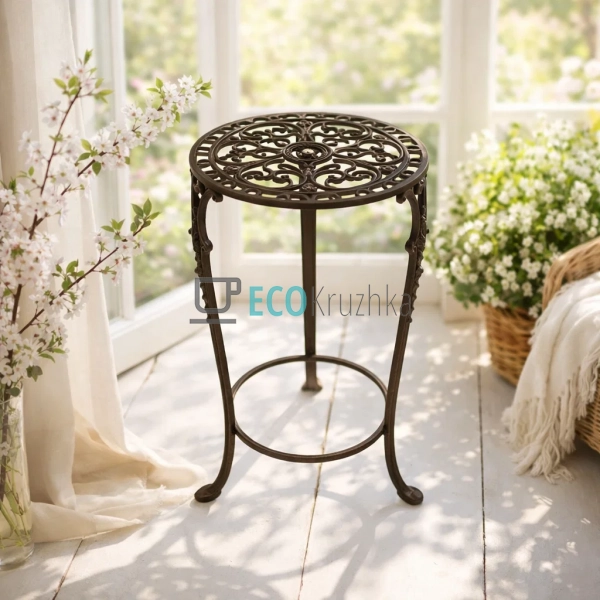 Підставка для квітів чавунна 31х52 см (992-738) Підставка для квітів чавунна 31х52 см (992-738)