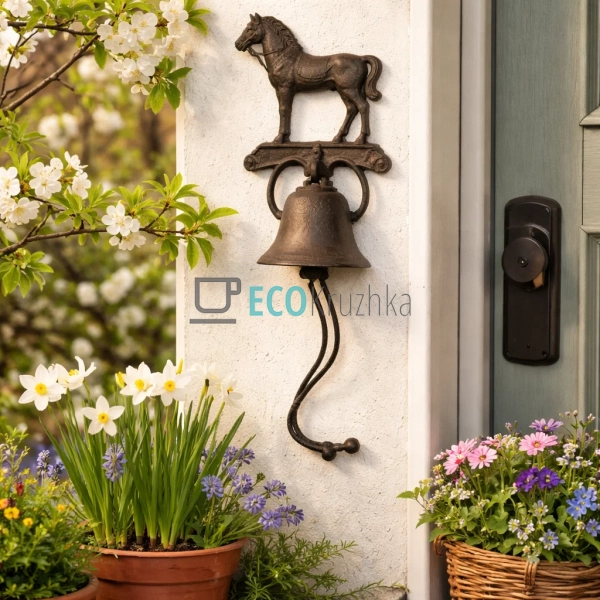 Дзвіночок чавунний 14х14х25см (992-717)